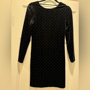 Express Black Bodycon Dress Long Sleeve Crew Neck size 2
